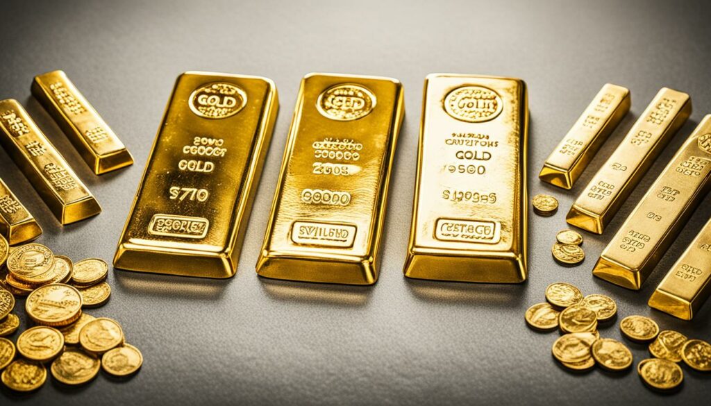 Gold Bars and Gold Coins