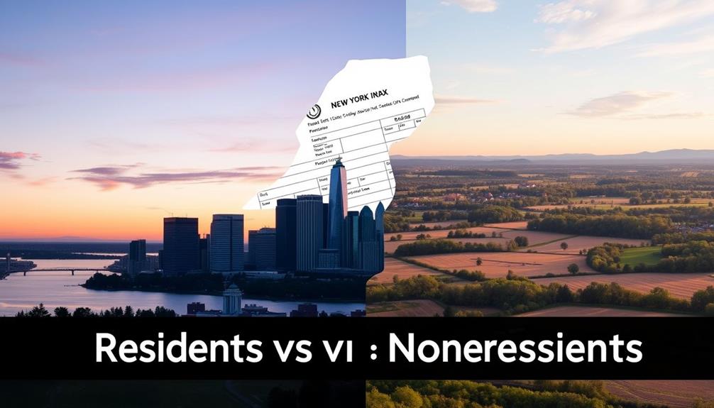 resident versus nonresident taxation