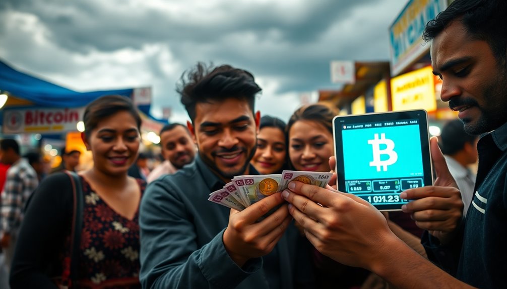 bitcoin rises amid turmoil