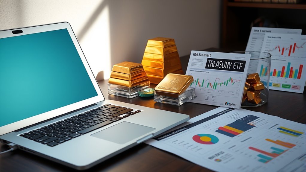 ira gold treasury etfs