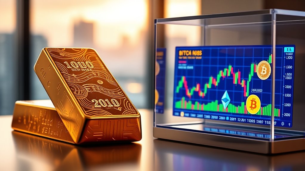 crypto gold performance comparison