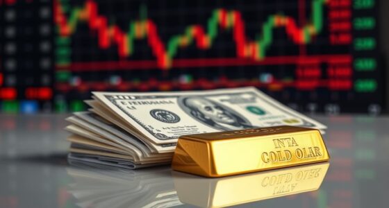 gold dollar stocks relationship