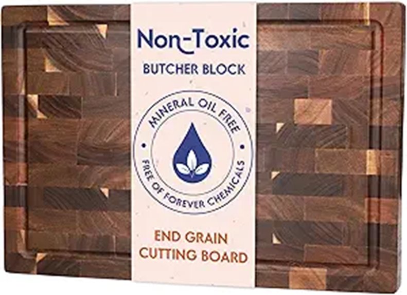 End Grain Acacia Butcher Block Cutting Board