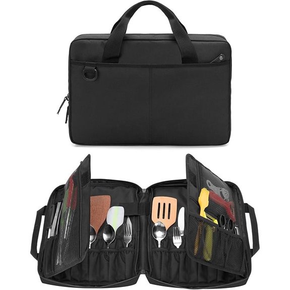 Samdew Chef Knife Bag with 20+ Slots and Pockets