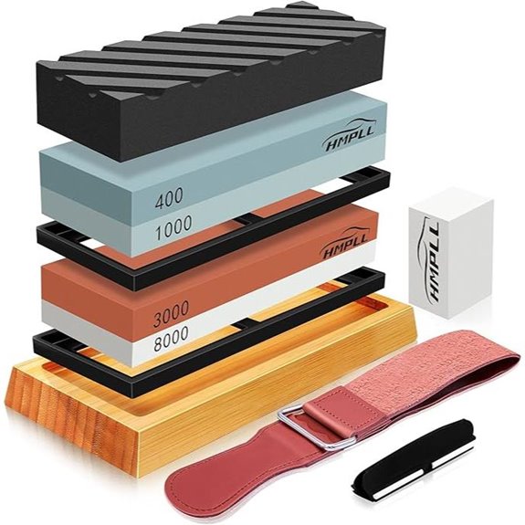 Professional Knife Sharpening Stone Set with Accessories