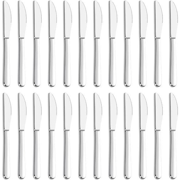 24-Piece Stainless Steel Knife Set for Home & Restaurant