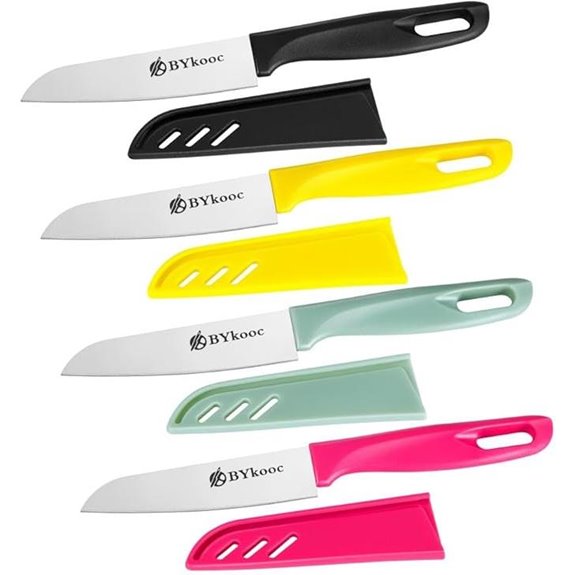 8-Piece Paring Knives Set with Sheaths
