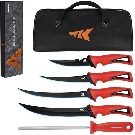 KastKing Intimidator Bait & Filet Knives with Accessories