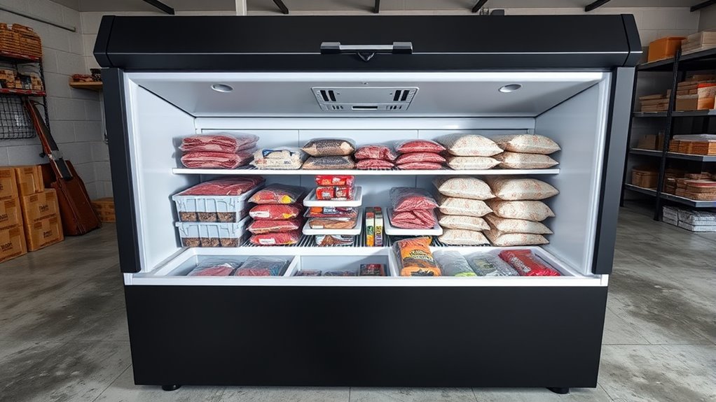 garage freezer capacity considerations