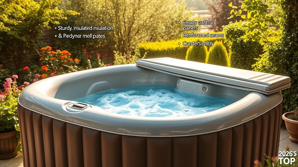 hot tub size features durability