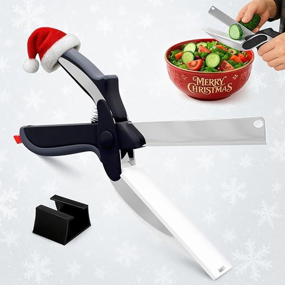 2-in-1 Kitchen Scissors with Blade & Cutting Board