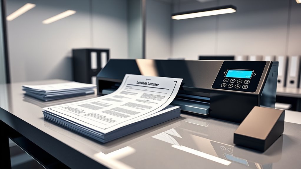 legal document laminator features