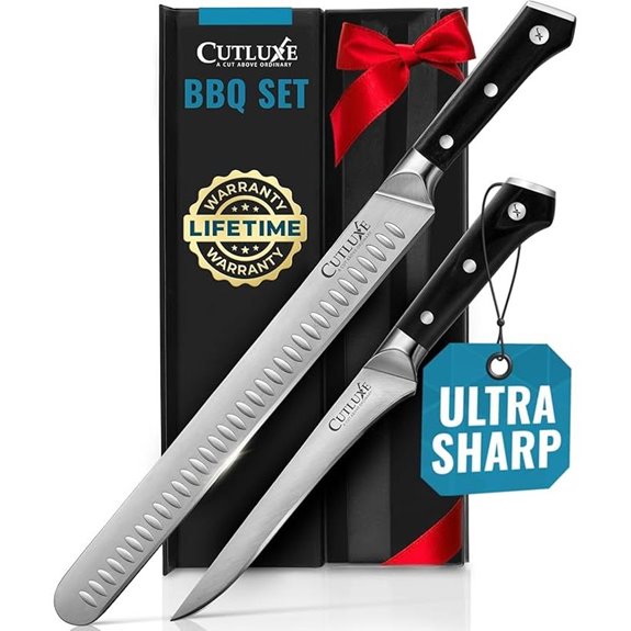 Cutluxe Carving Knife Set for Barbecue and Meat