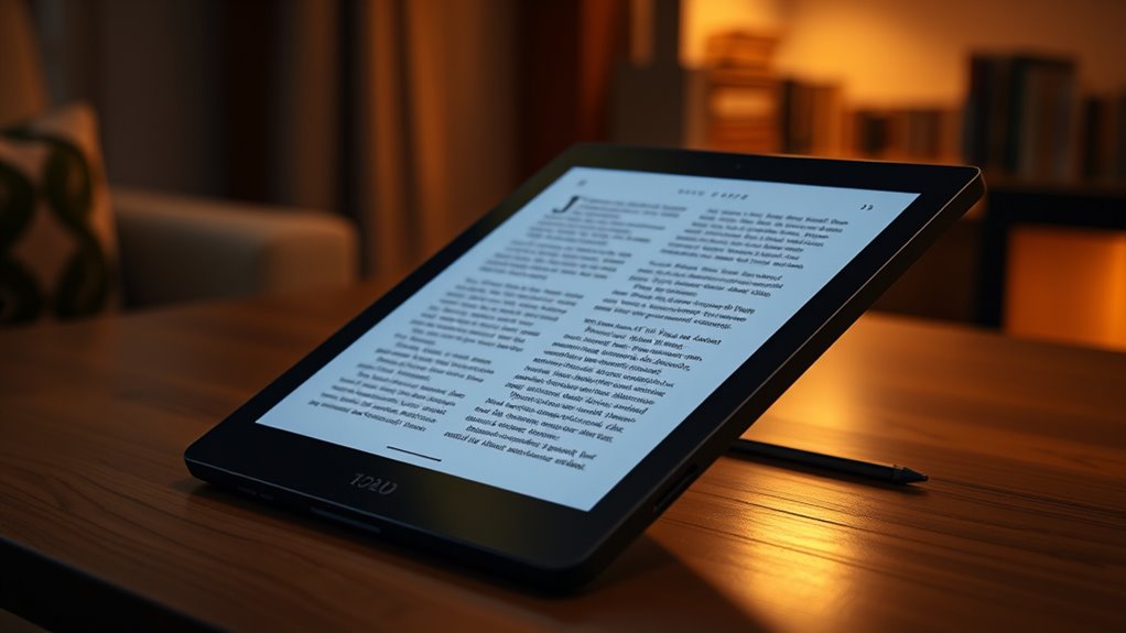 premium large screen reading features