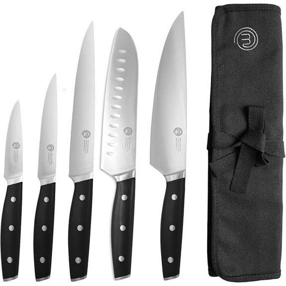 MasterChef Chef Knife Set with Bag (5-Piece)