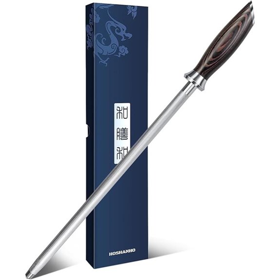 HOSHANHO 12 Professional Kitchen Knife Sharpener Steel