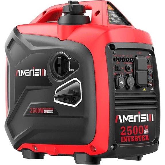 quiet 2500 watt camping generator