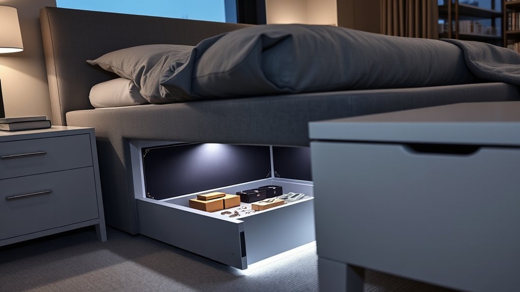 secure discreet under bed storage