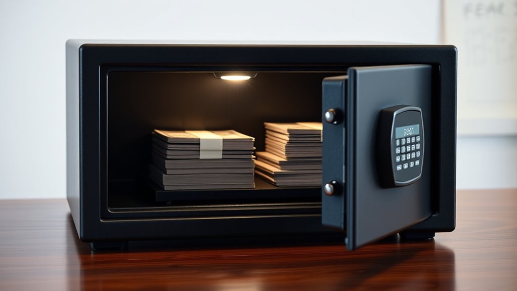 secure durable cash safe