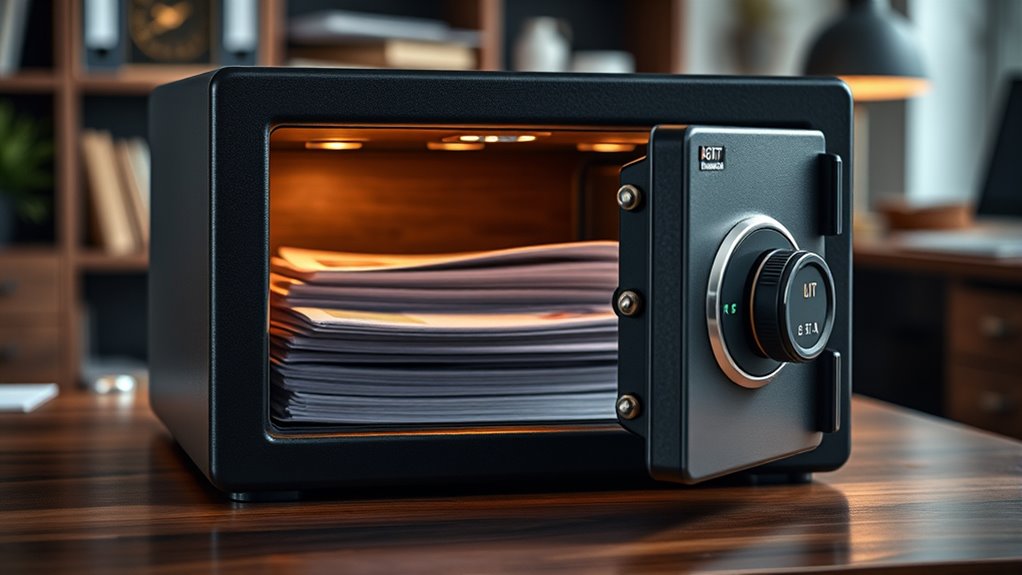 secure fireproof document storage