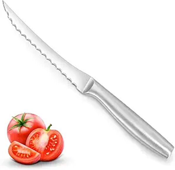Tomato Knife with Serrated Blade for Fruits and Veggies