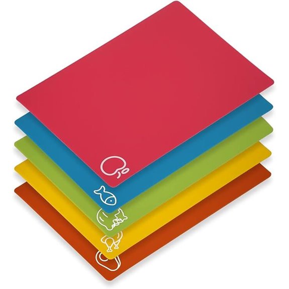 Flexible BPA-Free Cutting Boards (Set of 5)