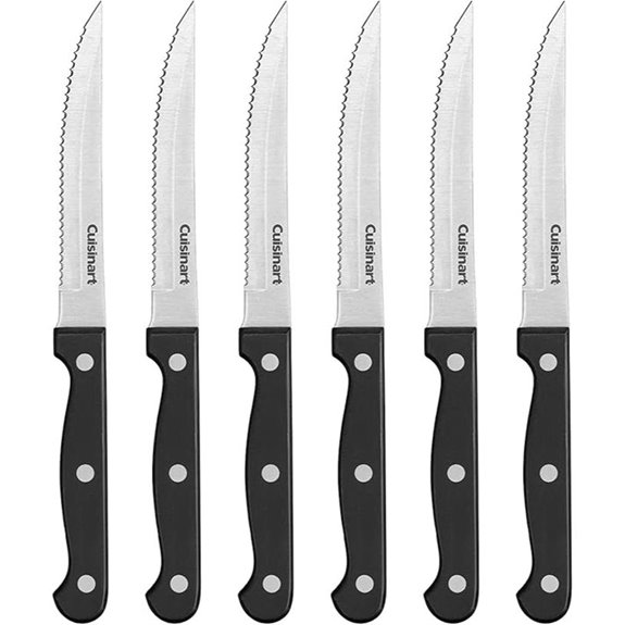 Cuisinart 6pc Steak Knife Set with Steel Blades