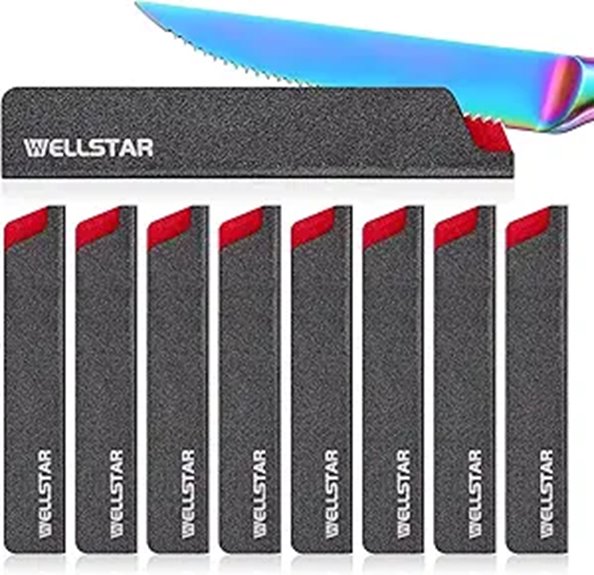 Wellstar 8-Piece Steak Knife Blade Guards Set