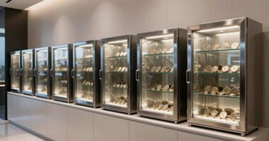 top coin display safes