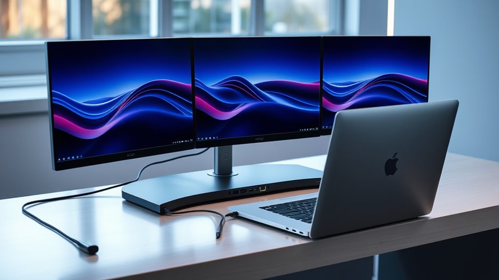 triple monitor docking considerations