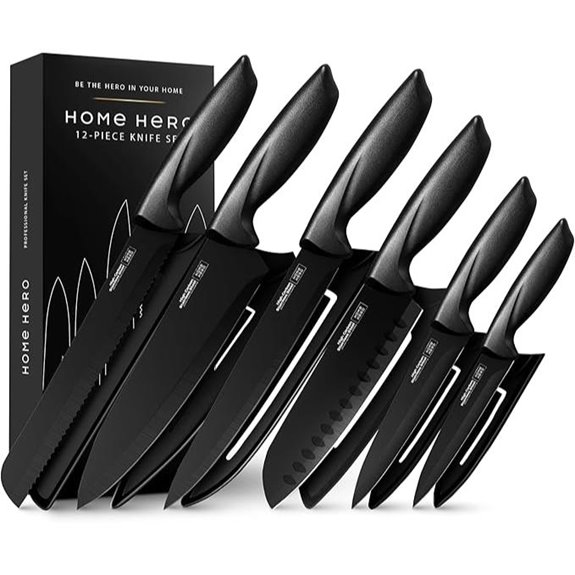 Home Hero 12-Piece High Carbon Stainless Steel Knife Set
