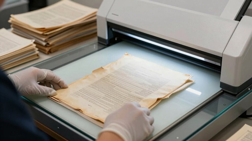 careful handling preserves fragile documents