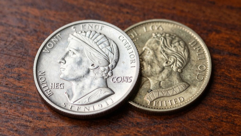 different types of precious coins