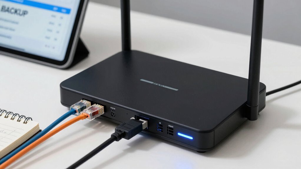 maintain secure backup network plans