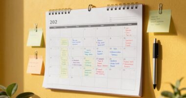 organized family deadline planning