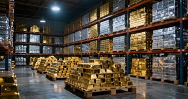 precious metals warehouse stocks