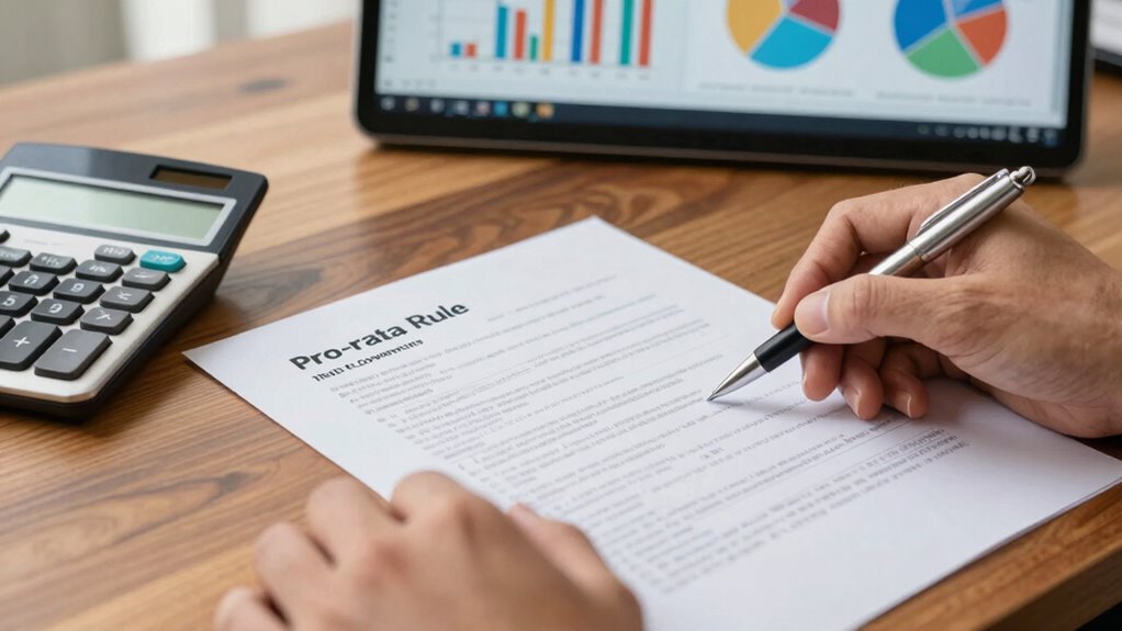 pro rata rule tax impact