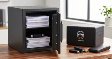 secure financial records backup