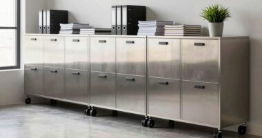 top rolling storage cabinets