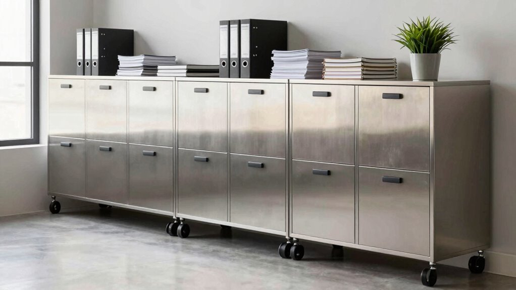 top rolling storage cabinets