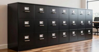 top two drawer locking cabinets