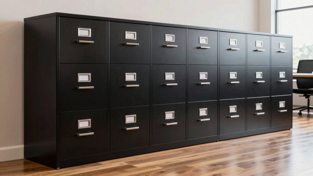 top two drawer locking cabinets